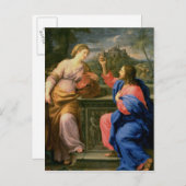 Christus en vrouw uit Samaria Briefkaart (Voorkant / Achterkant)