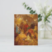 Christus en zijn afscheidingen van Odilon Redon Br Briefkaart (Staand voorkant)