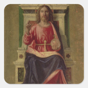 Christus Enthroned, c.1505 Vierkante Sticker
