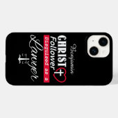 Christus Follower is Christelijk als advocaat Case-Mate iPhone Case (Achterkant (horizontaal))