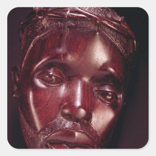 Christus Gekruid met Thorns Vierkante Sticker (Voorkant)