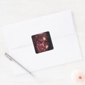 Christus Gekruid met Thorns Vierkante Sticker (Envelop)