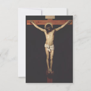 Christus gekruisigd door Diego Velazquez Bedankkaart