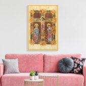 Christus gekruisigde gestrekte canvas (Insitu (Woonkamer))