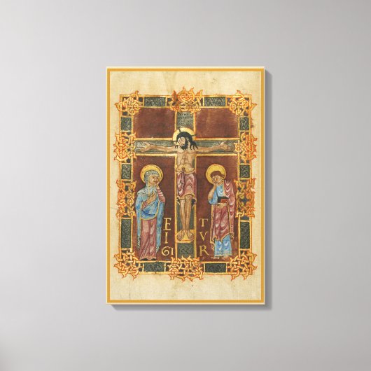 Christus gekruisigde gestrekte canvas afdruk (Voorkant)