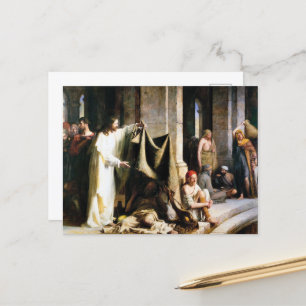 Christus geneest de zieken bij Bethesda door Carl  Feestdagenkaart