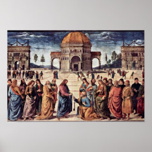 Christus Hands St. Peter The Keys naar het koninkr Poster