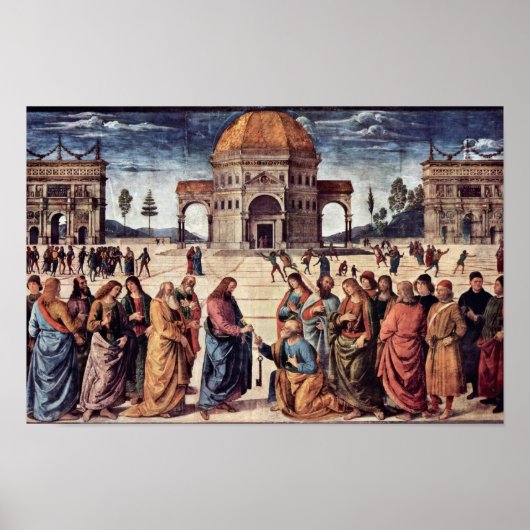 Christus Hands St. Peter The Keys naar het Koninkr Poster (Voorkant)