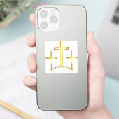 Christus heeft Risen Sticker (Telefoon)