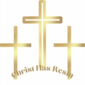 Christus heeft Risen Sticker (Voorkant)