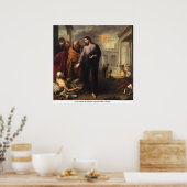 Christus Heelt de Paralytic van Bartolome Murillo Poster (Keuken)