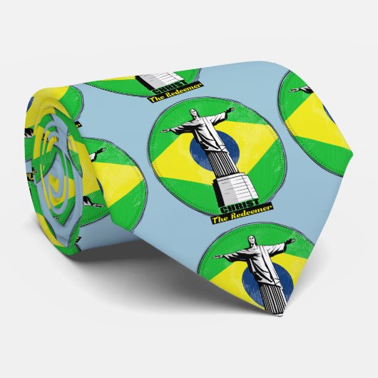 Christus Het Christelijke Ontwerp van de Redeemer Stropdas (Opgerold)