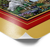 CHRISTUS, HET GOEDE HERDERMOZAÏEK FOTO AFDRUK (Hoek)