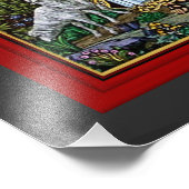 CHRISTUS, HET GOEDE HERDERMOZAÏEK FOTO AFDRUK (Hoek)