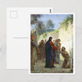 Christus Het witte Man genezen Briefkaart (Voorkant / Achterkant)
