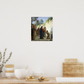 Christus Het witte Man genezen Poster (Keuken)