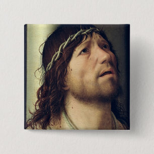 Christus in de kolom, c.1475 vierkante button 5,1 cm