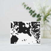 Christus in de sneeuw briefkaart (Staand voorkant)