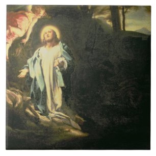 Christus in de tuin van Gethsemane 3 Tegeltje