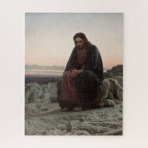 Christus in de wildernis - Ivan Kramskoy Legpuzzel