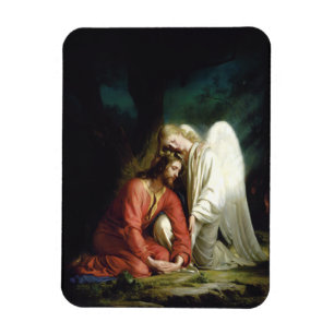 Christus in Gethsemane door Carl Bloch, Religieus Magneet