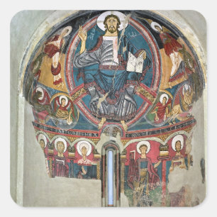 Christus in Glorie 2 Vierkante Sticker