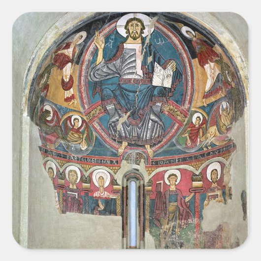 Christus in Glorie 2 Vierkante Sticker (Voorkant)