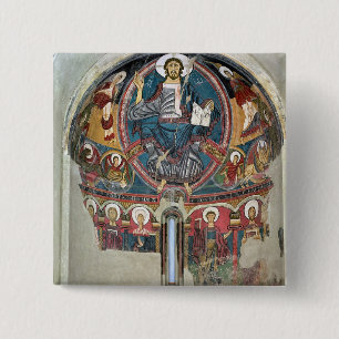 Christus in Glory 2 Vierkante Button 5,1 Cm
