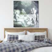 Christus in het Huis van Martha en Mary Canvas Afdruk (Insitu (Slaapkamer))