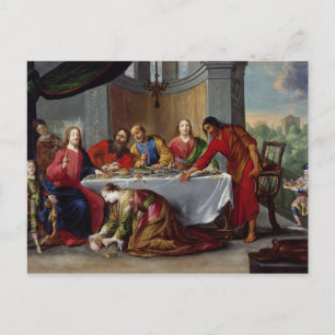 Christus in het huis van Simon de Pharisee Briefkaart