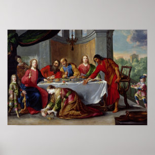 Christus in het huis van Simon de Pharisee Poster