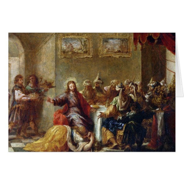 Christus in het huis van Simon the Pharisee, 1660 (Voorkant Horizontaal)