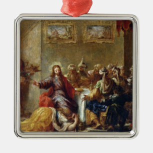 Christus in het huis van Simon the Pharisee, 1660 Metalen Ornament