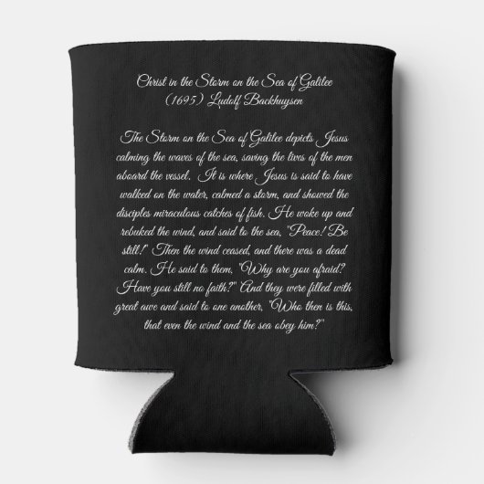 Christus in het Storm Blikjeskoeler (Achterkant)