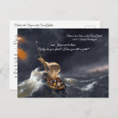 Christus in het Storm Briefkaart (Voorkant / Achterkant)