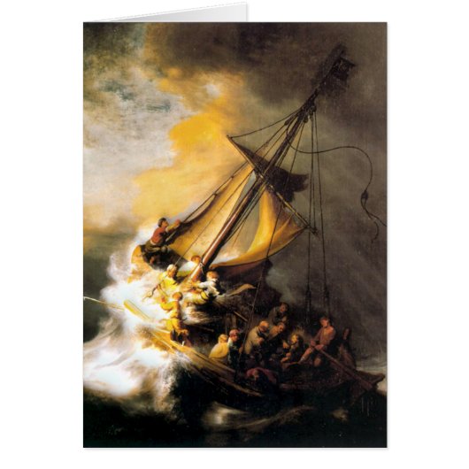 Christus in het Storm op het Zee van Galilee-Rembr (Voorkant)