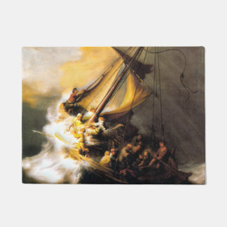 Christus in het Storm op het Zee van Galilee-Rembr Deurmat