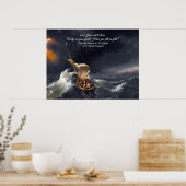 Christus in het Storm Poster (Keuken)