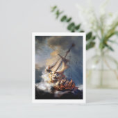 Christus in het Storm Zee van Galilea Briefkaart (Staand voorkant)
