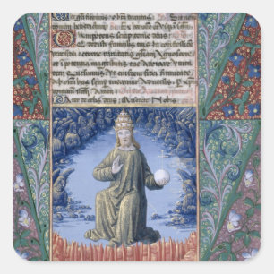 Christus in Majesteit Vierkante Sticker