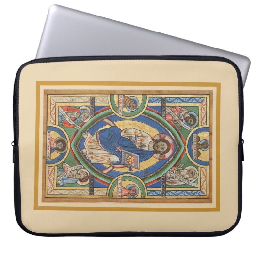 Christus in Majesty Electronics Bag Laptop Sleeve (Voorkant)