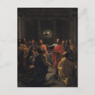 Christus Instellen van de Eucharist Briefkaart
