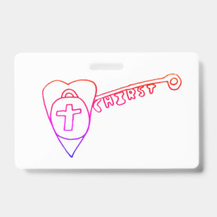 Christus is de sleutel badge