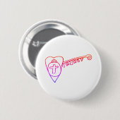 Christus is de sleutelhanger ronde button 5,7 cm (Voorkant /achterkant)