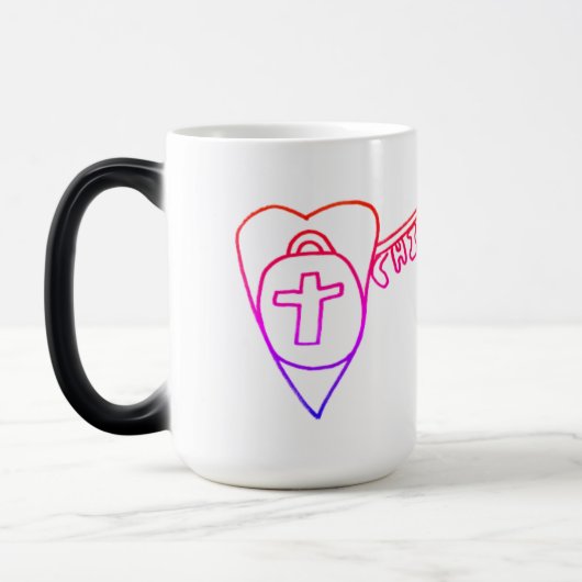 Christus is de sleutelmorphing-Mok Magische Mok (Links)