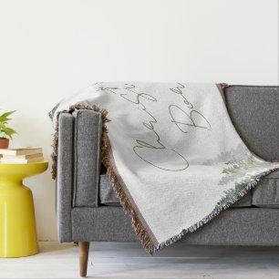 Christus is geboren in bossen bomen deken