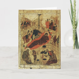 Christus is geboren met Russische kerstKaart Feestdagen Kaart