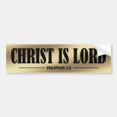 Christus is Heer Bumpersticker (Voorkant)