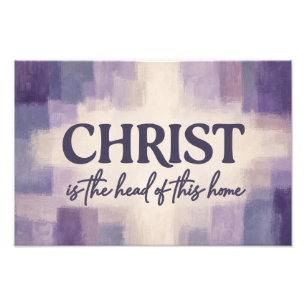CHRISTUS is het Hoofd van dit Huis Christelijk Foto Afdruk