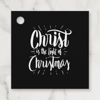 Christus is het Licht van Kerstmis - Christelijk H Bedankjes Labels